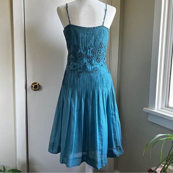 Anthro Odille Chalet Beaded Dress - Picture 6 of 9